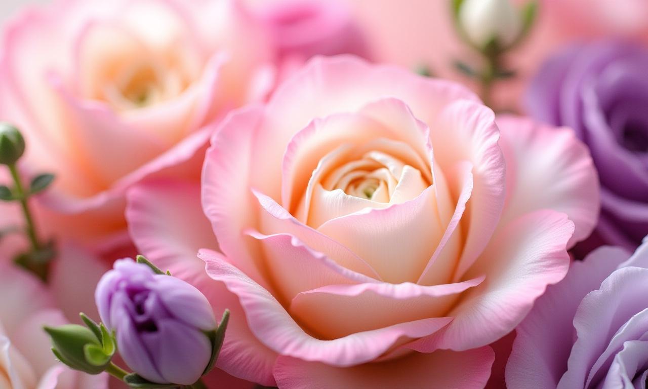 Fleurs variées en pleine éclosion, en gros plan et couleurs vibrantes.